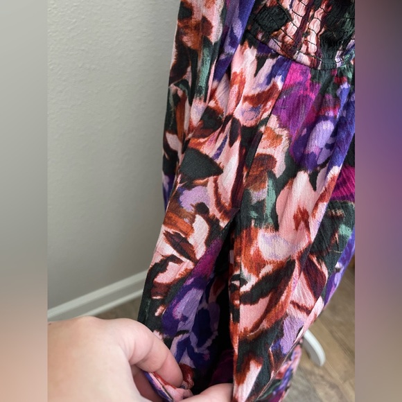 100% Cotton Long Sleeve Floral Dress - Picture 8 of 14